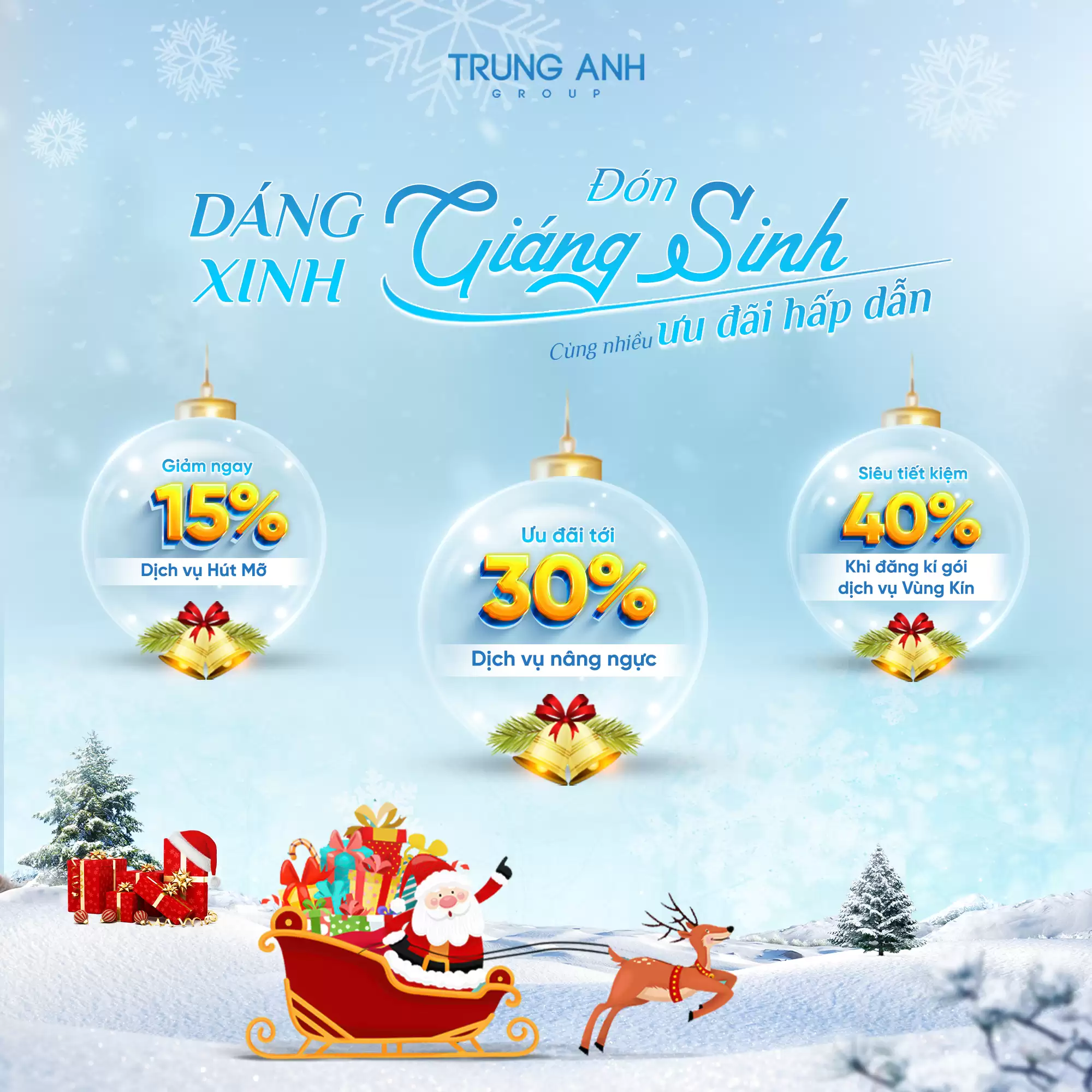 Chương trình khuyến mại “Dáng xinh đón Giáng sinh” tại các bác sĩ của Trung Anh Group