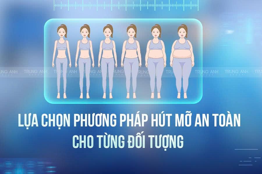 Lựa chọn phương pháp hút mỡ an toàn và hiệu quả cho từng đối tượng