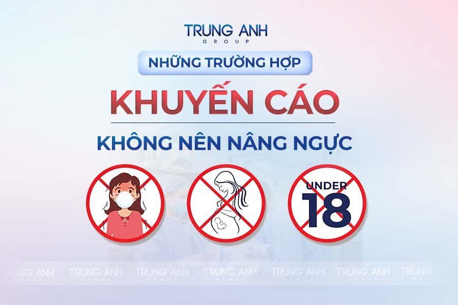 Những trường hợp nào không được nâng ngực?